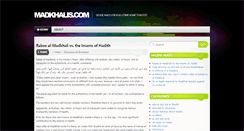 Desktop Screenshot of madkhalis.com