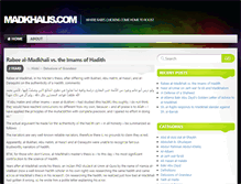 Tablet Screenshot of madkhalis.com